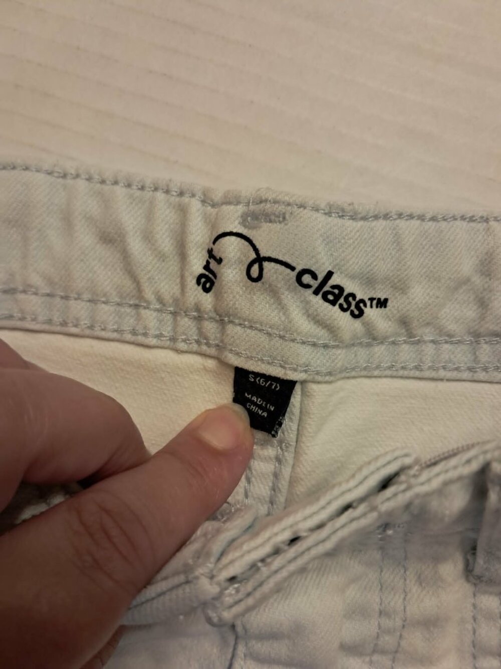Art Class Girls Denim Shorts Light Wash Size 6/7 - Picture 4 of 8